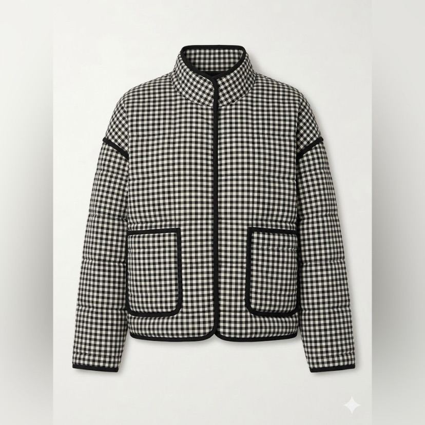 Free People Chloe Gingham Jacket -Nwt